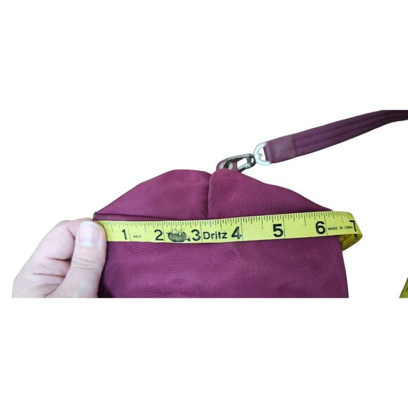 Longchamp Le Pliage Nylon Leather Burgundy S Neo Strap Shoulder Bag - Picture 15 of 16